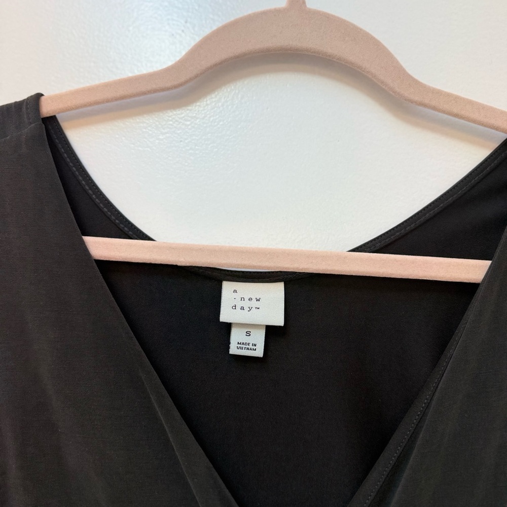 A New Day Charcoal V-Neck jumpsuit